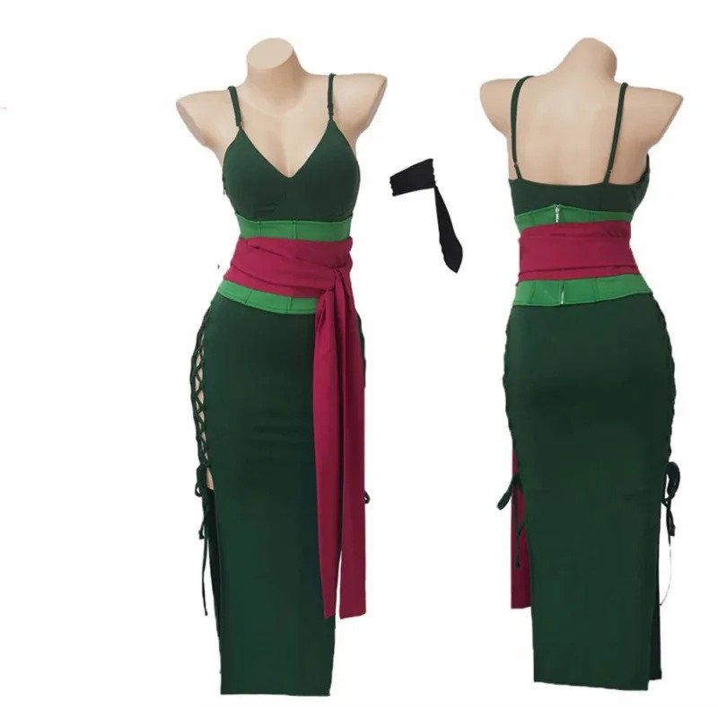 Anime Zoro Cosplay Female - Anime Wano Country Roronoa Cosplay Kostuum