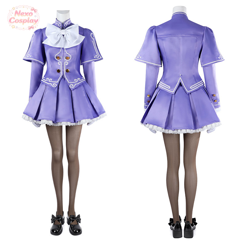 Anime Cosplay Lolita - SF6 Ingrid Cosplay Kostuum Paarse Lolita