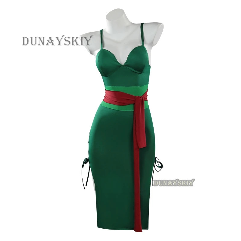 Anime Zoro Cosplay Female - Anime Roronoa Zoro Cosplay Kostuum Wano