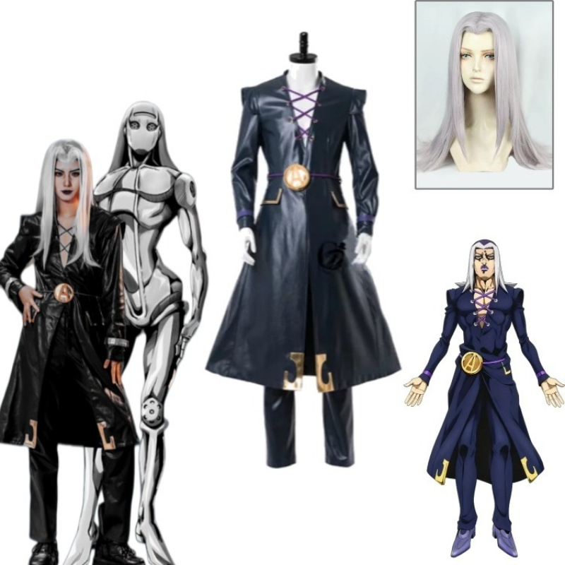 Cosplay Anime Jojo - Moody Blues Gebruiker Abbacchio Cosplay Kostuum