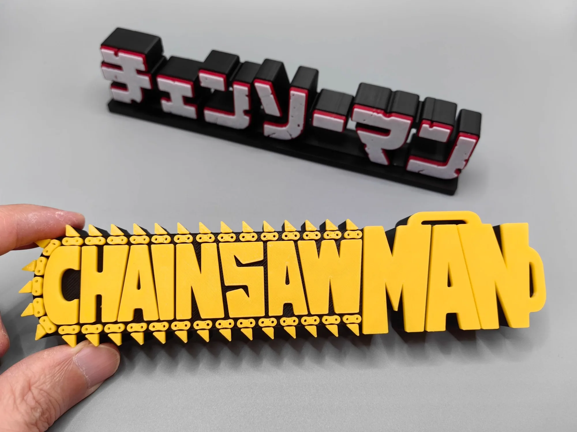 Anime Cosplay Chainsaw Man - Anime Chainsaw Man 3D Logo Model