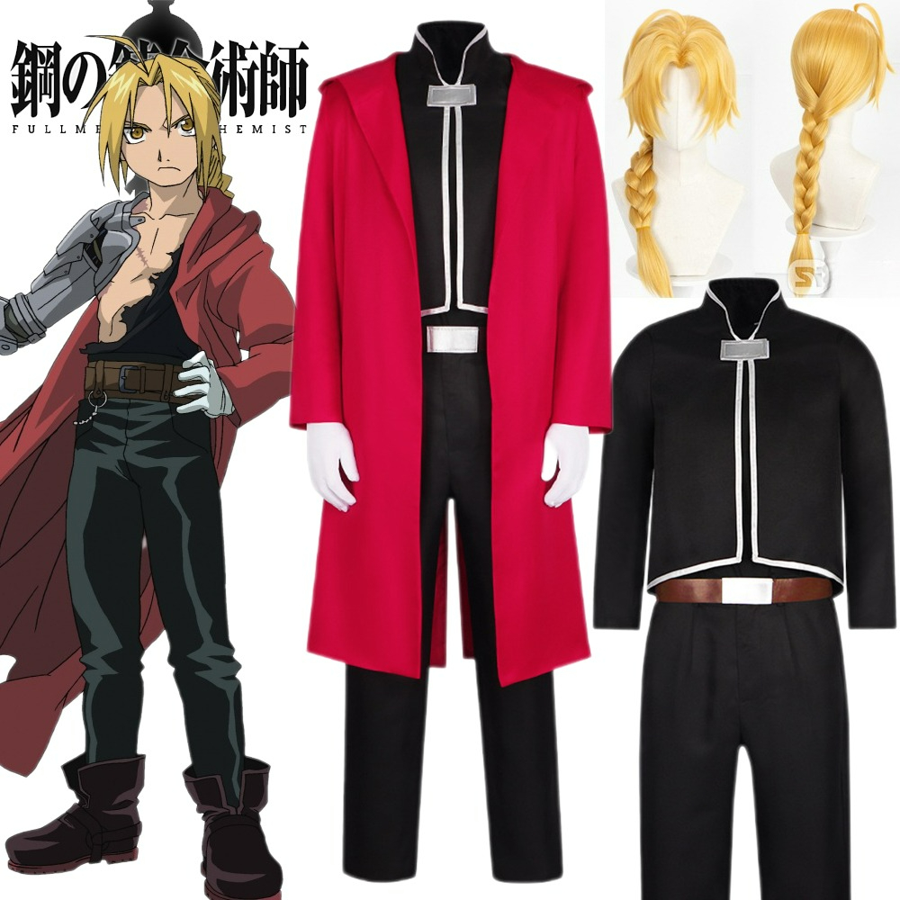 Fullmetal Alchemist Coat - Fullmetal Edward Elric Cosplay Kostuum Anime