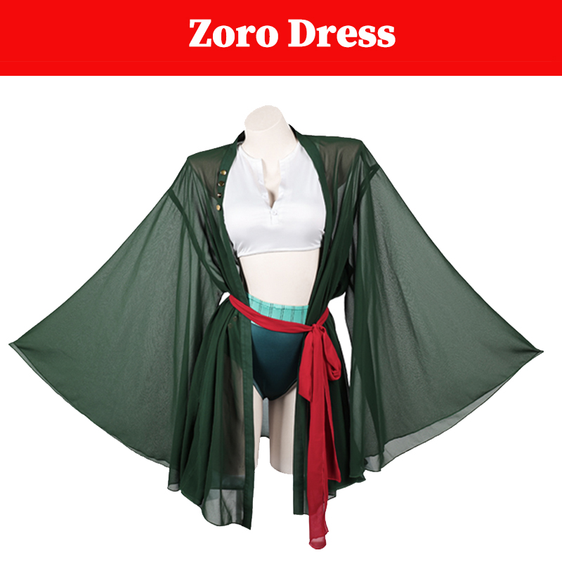 Anime Zoro Cosplay Female - Vrouwen Piraat Roronoa Cosplay Zoro Kostuum