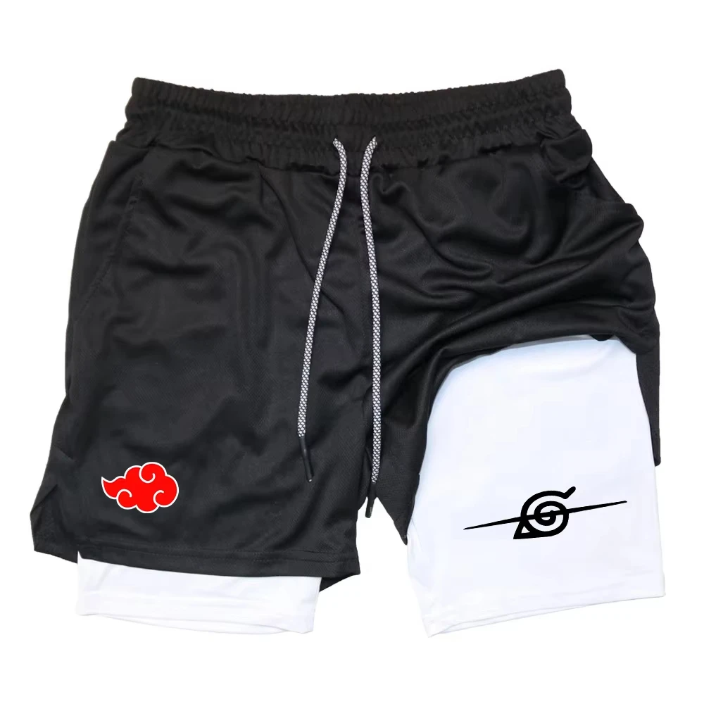 Naruto Headband Metal - Naruto Anime Nieuwe Sport 2-in-1 Shorts