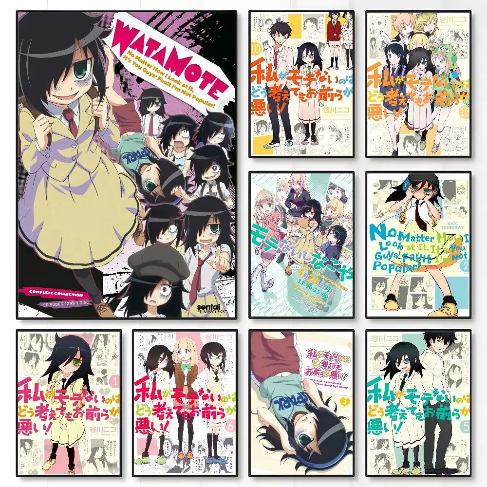 Anime Cosplay Wallpaper - Anime W-Watamote Kuroki Tomoko Poster Sticker