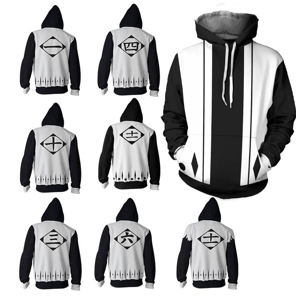 Fullmetal Alchemist Coat - Japanse Anime Bleach Cosplay Hoodies 3D