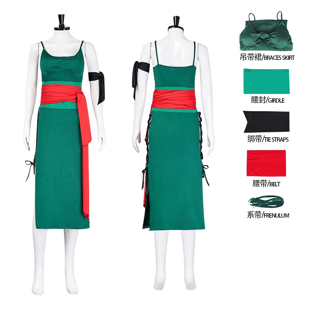 Anime Zoro Cosplay Female - Volwassen vrouwelijke anime Roronoa Zoro cosplay