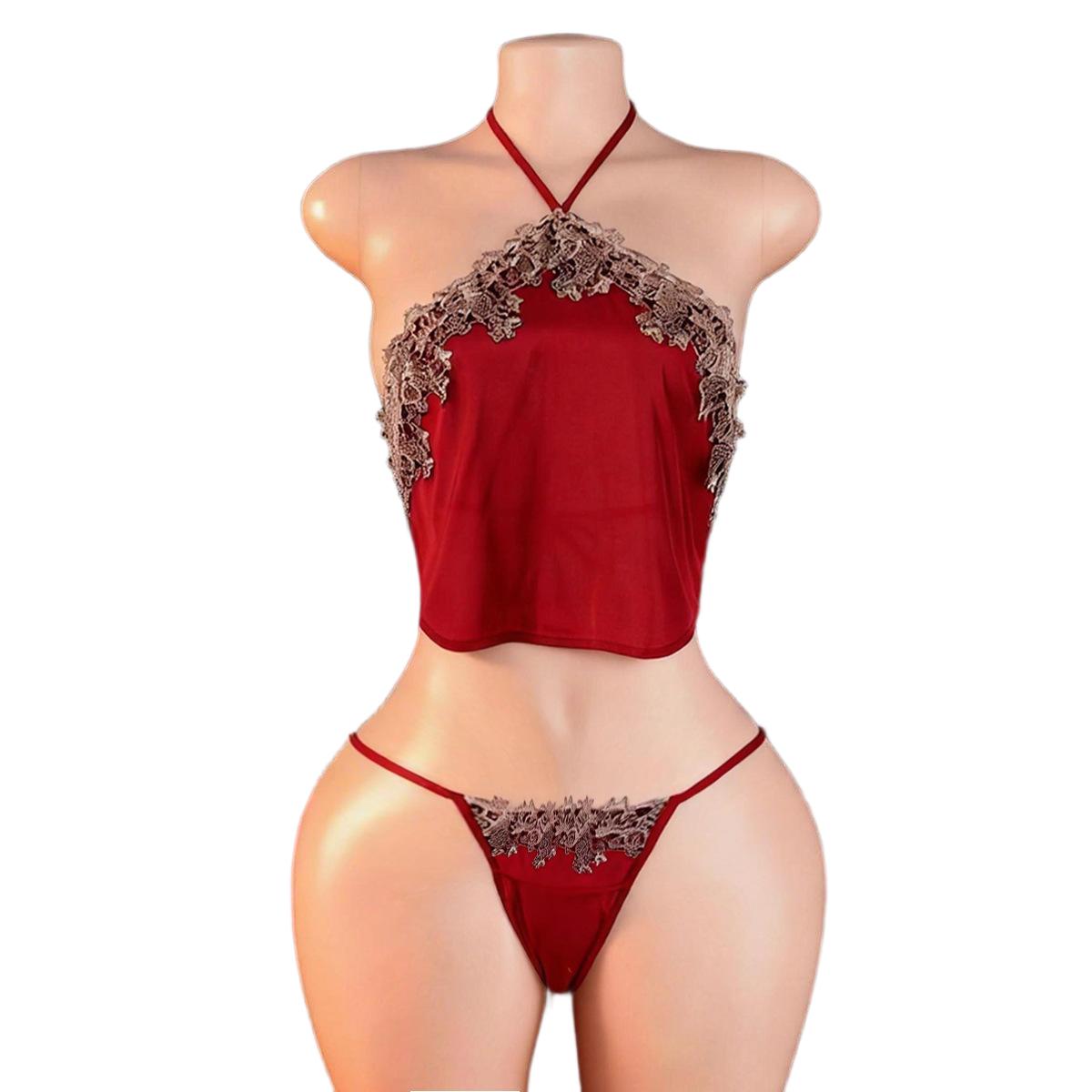 Anime Cosplay Of - Court Red Bellyband met Panty Sling