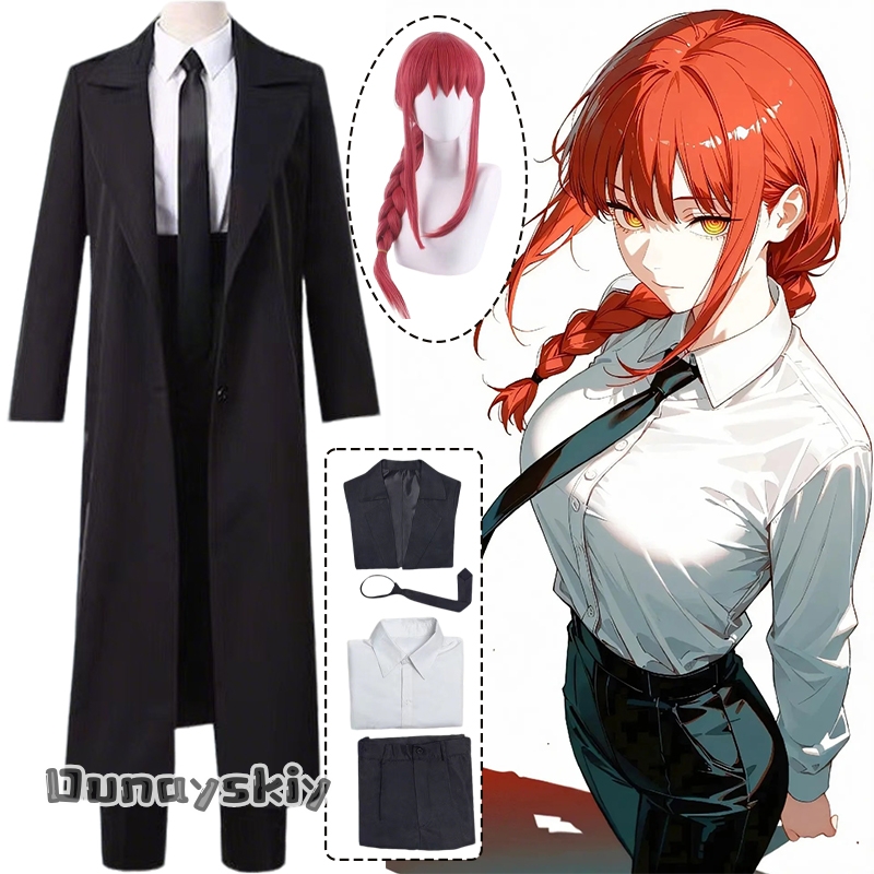 Anime Cosplay Chainsaw Man - Anime Man Makima Cosplay Kostuum {Hemera}