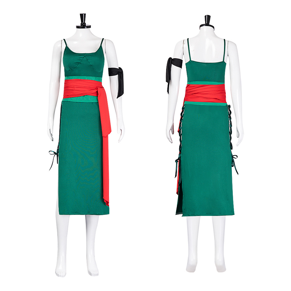 Anime Zoro Cosplay Female - Regel 63 Cosplaykostuum: Vrouwelijke Zoro Wano