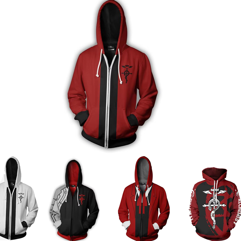 Anime Alchemist Edward Hoodie  - Fullmetal Alchemist Coat recensie en prijs