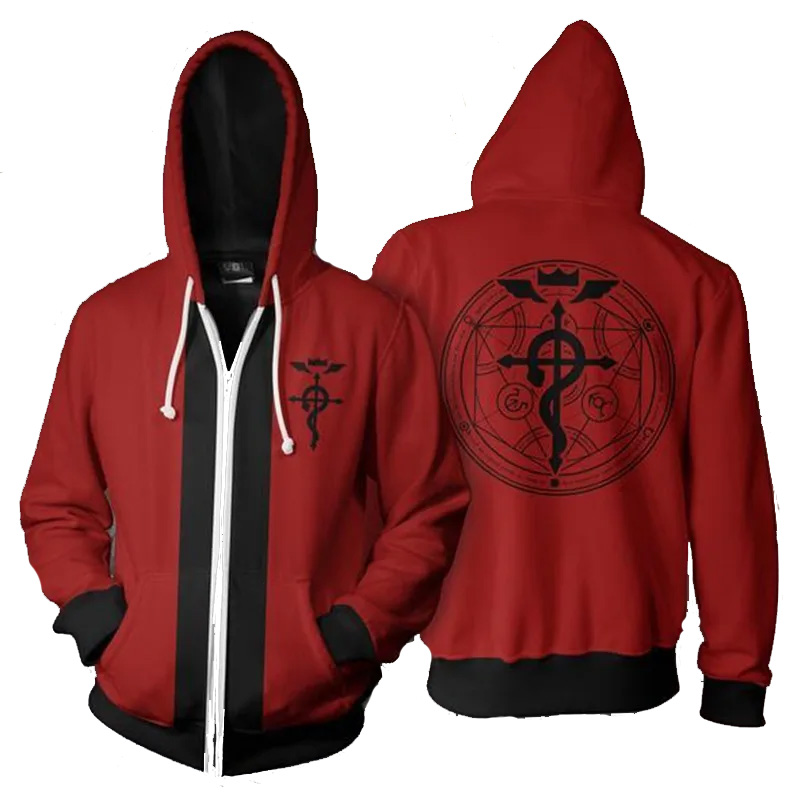 Anime Alchemist Edward Hoodie  - Fullmetal Alchemist Coat recensie en prijs