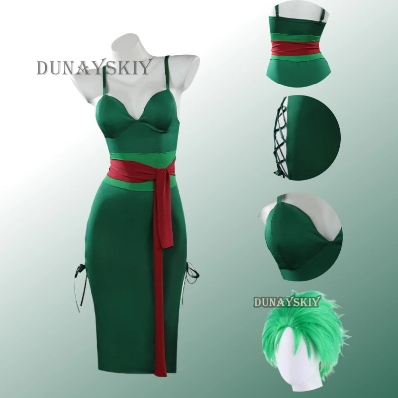 Anime Roronoa Zoro Cosplay Kos - Anime Zoro Cosplay Female recensie en prijs