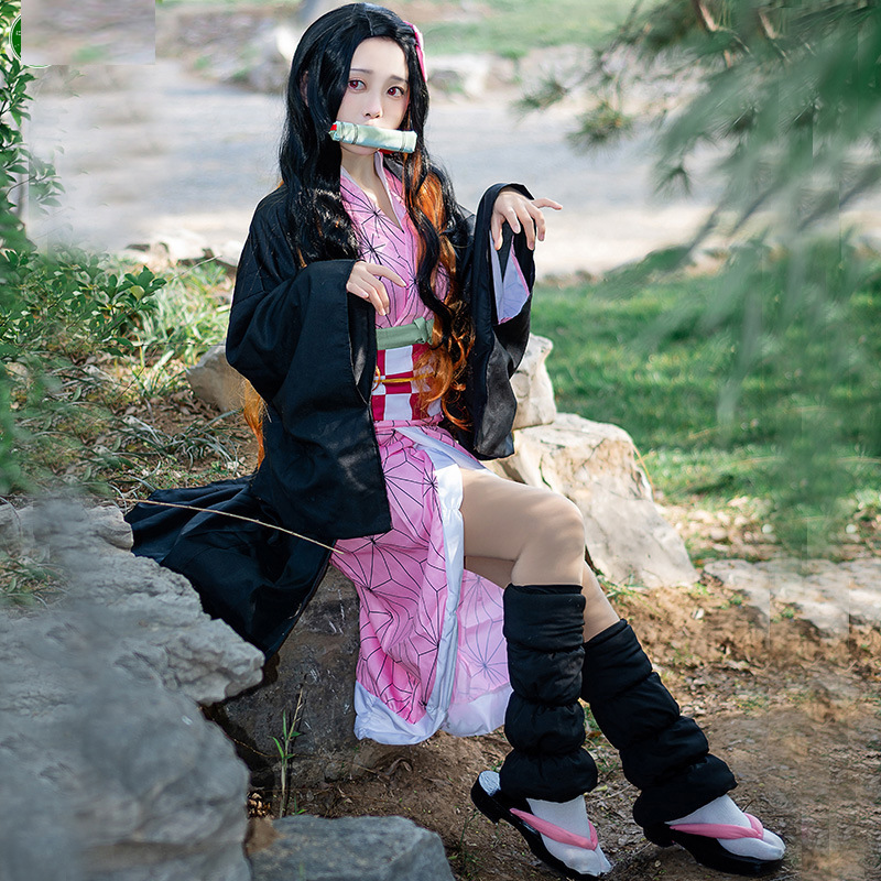 Nezuko Kamado Cosplay Kostuum  - Demon Slayer Haori recensie en prijs
