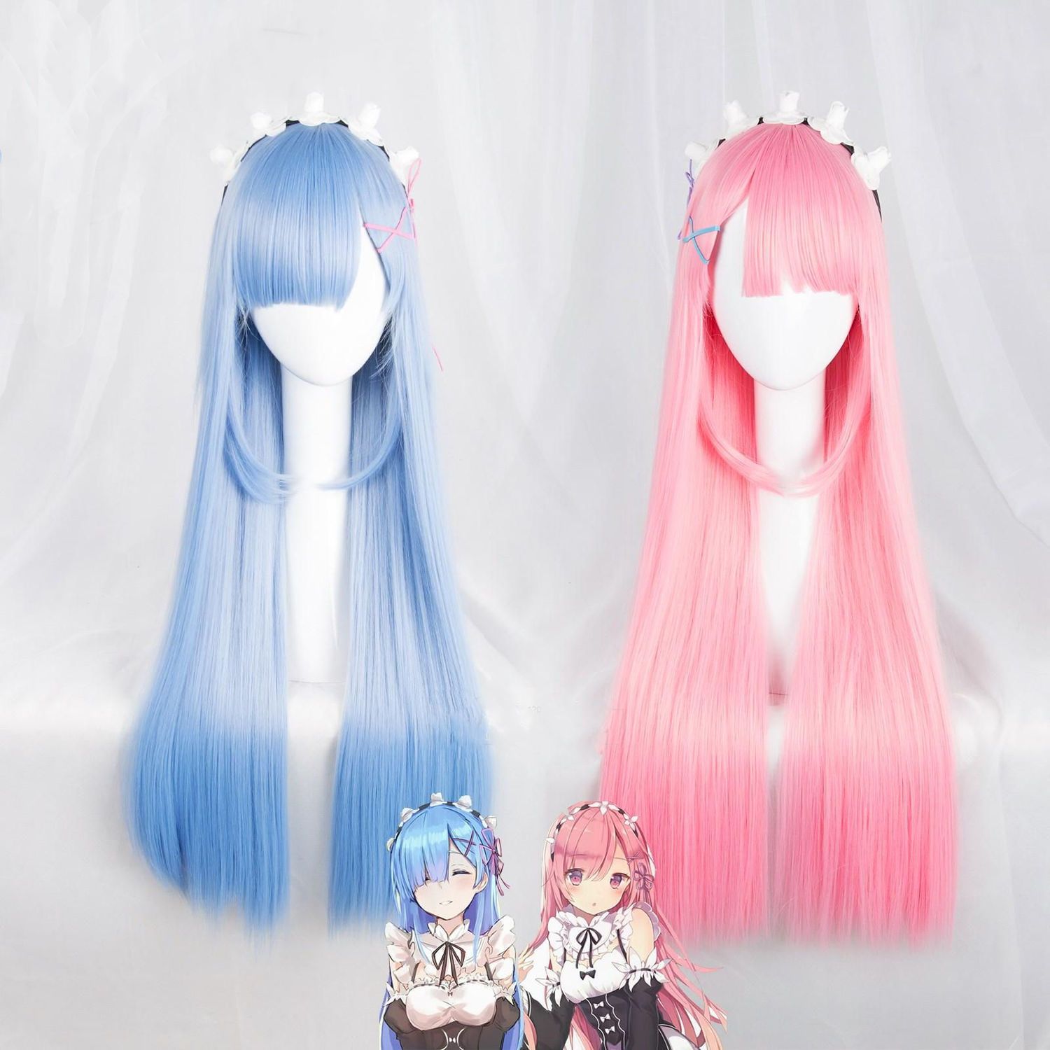 Re Zero Ram & Rem cosplay prui - Anime Cosplay Rem recensie en prijs