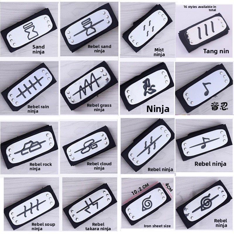 Ninja anime cosplay hoofdband  - Naruto Headband Metal recensie en prijs
