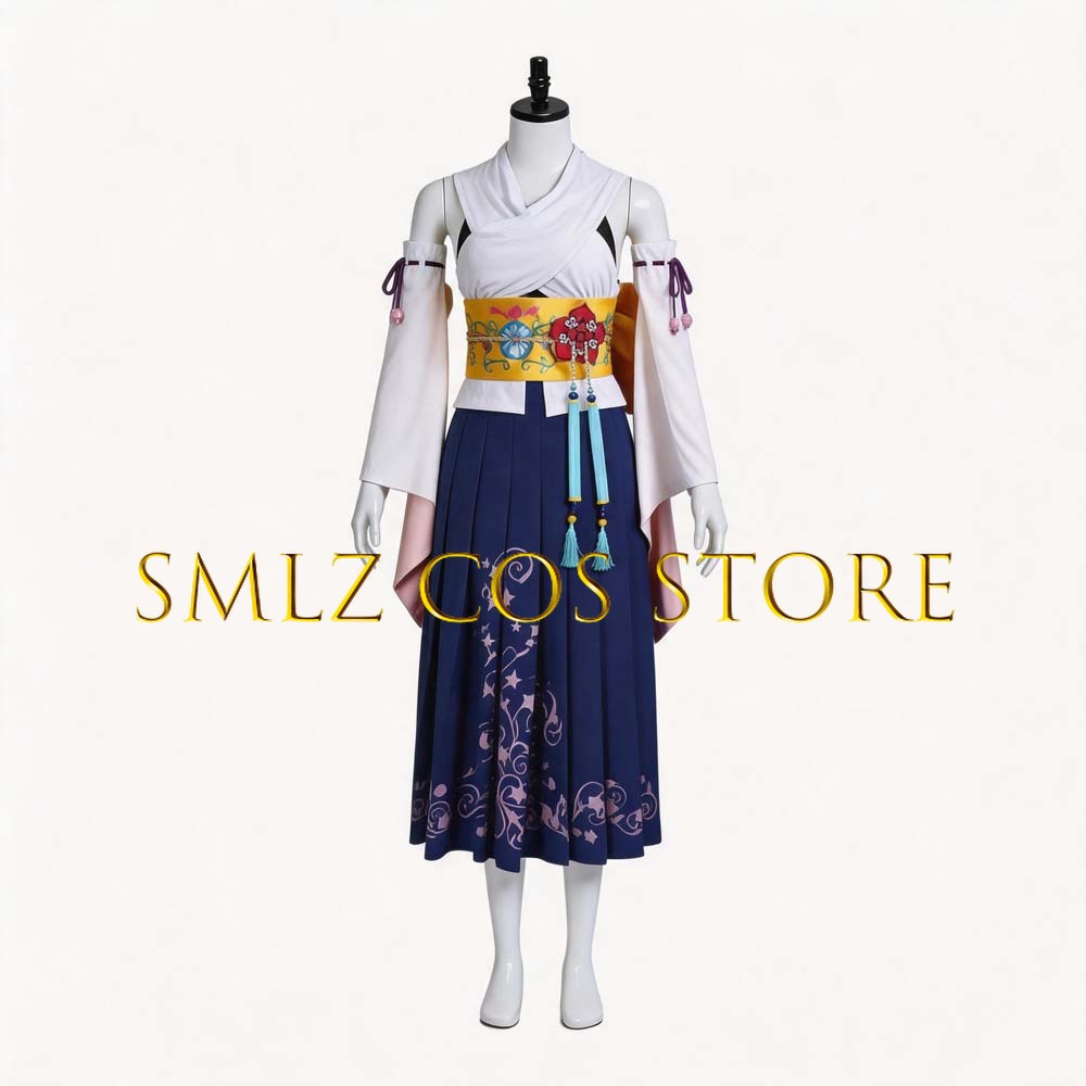 Smlz FFX Yuna Cosplay Anime FF - Anime Cosplay Kimono recensie en prijs