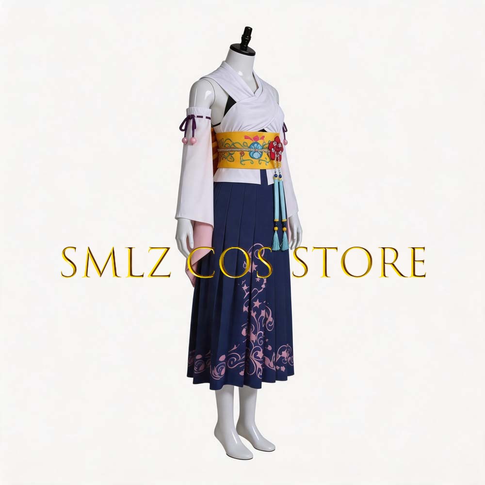 Smlz FFX Yuna Cosplay Anime FF - Anime Cosplay Kimono recensie en prijs