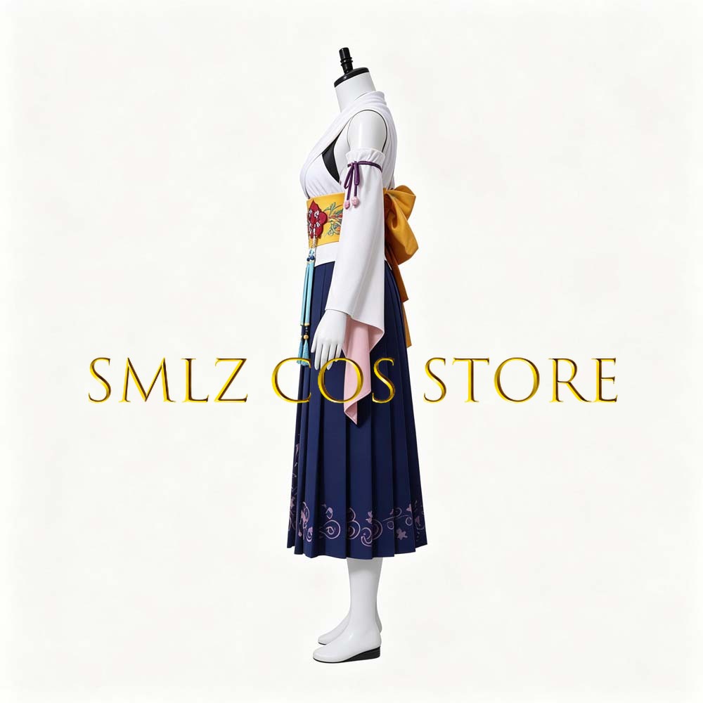 Smlz FFX Yuna Cosplay Anime FF - Anime Cosplay Kimono recensie en prijs
