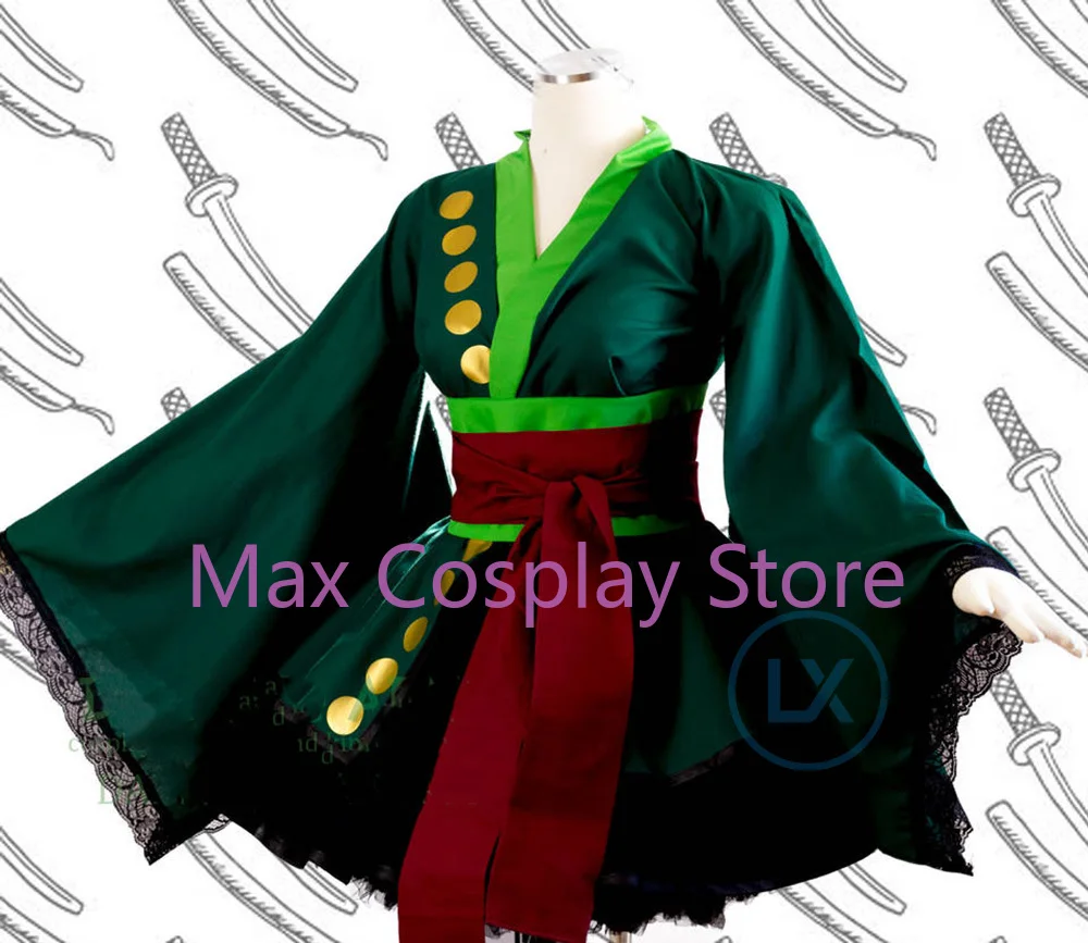 Max Anime Cosplay Kostuum Zoro - Anime Zoro Cosplay Female recensie en prijs