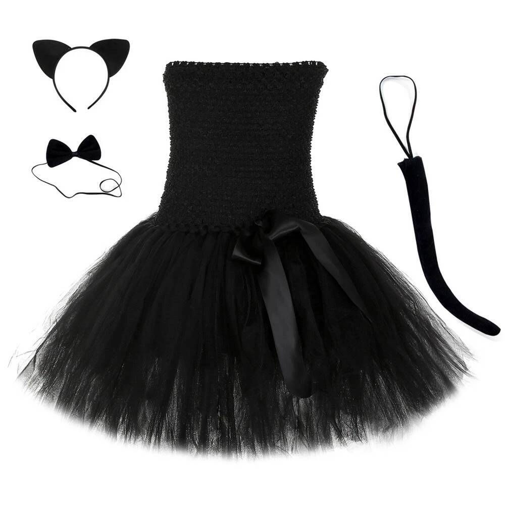 Schattige zwarte kat tutu-jurk - Anime Cosplay Toddler recensie en prijs