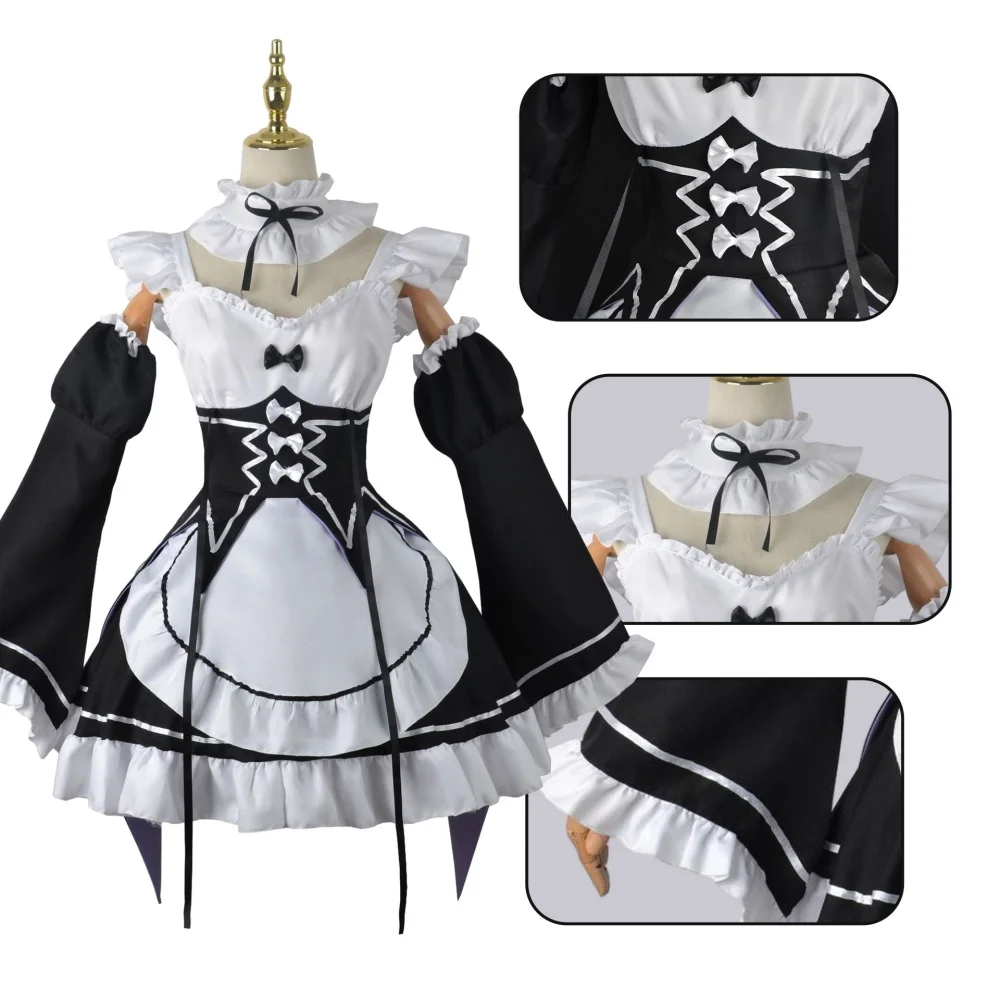 Anime Ram Rem Maid Cosplay Re  - Anime Cosplay Rem recensie en prijs