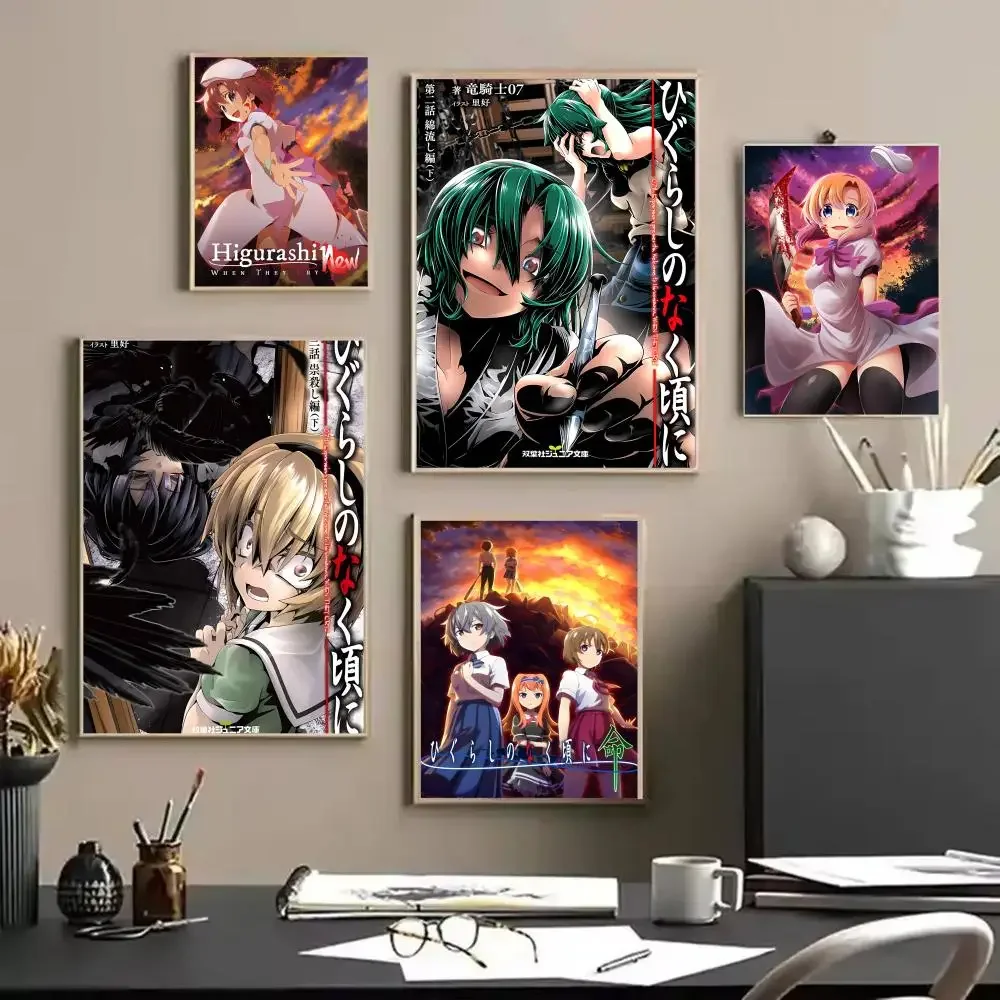 Anime H-Higurashi When They Cr - Anime Cosplay Wallpaper recensie en prijs