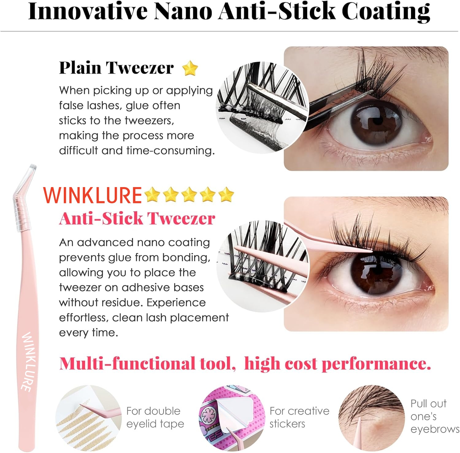 WINKLURE Zelfklevende Kunstwim - Anime Cosplay Lashes recensie en prijs